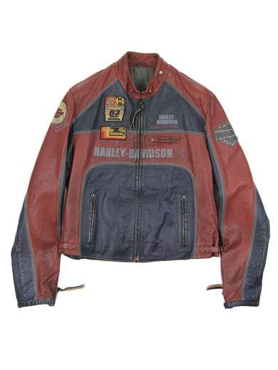 HARLEY DAVIDSON 516516240 Three Colours Leather Jacket