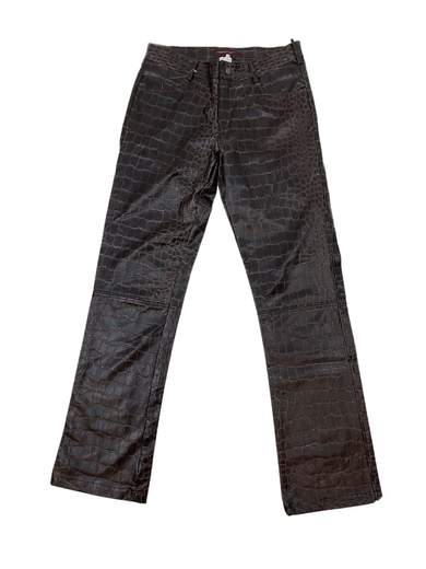 ABSOLUT JOY AB Pantaloni in Eco Pelle effetto Serpente