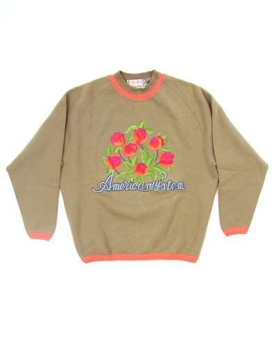 AMERICAN SYSTEM FELPA CON ROSE