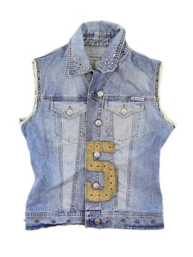 FORNARINA 5 Jacket giacca in denim senza maniche