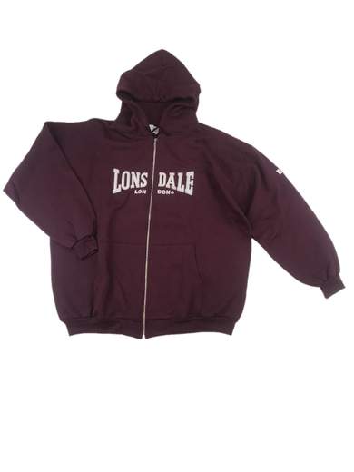 LONSDALE Nottingham Oxblood Hoodie