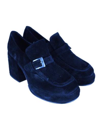 FORNARINA PIF1053-316 Suede Loafers Heel 7