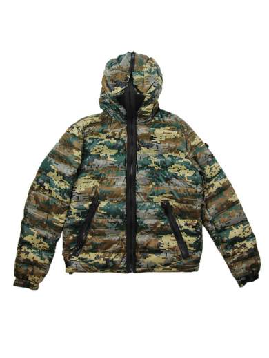 RIDERS ON THE STORM Piumino reversibile con cappuccio a chiusura totale
