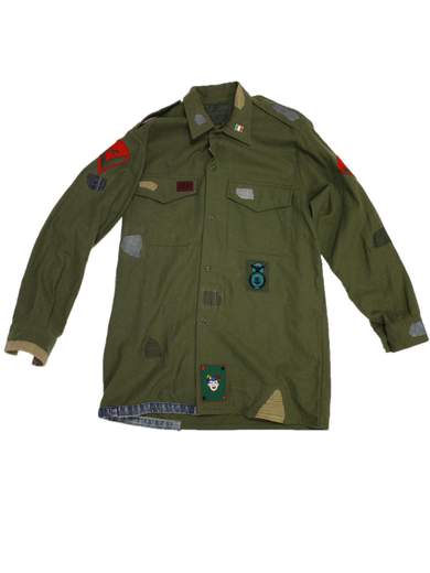 GIGOLÈ RELAB Jolly Wool Shirt Lavishly Decorated