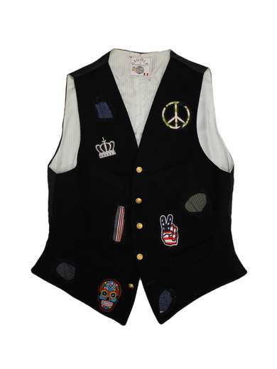 GIGOLÈ RELAB Peace gilet custom con toppe