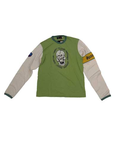 SPANGLISH SPE4AS T-Shirt a manica lunga con teschio buffo