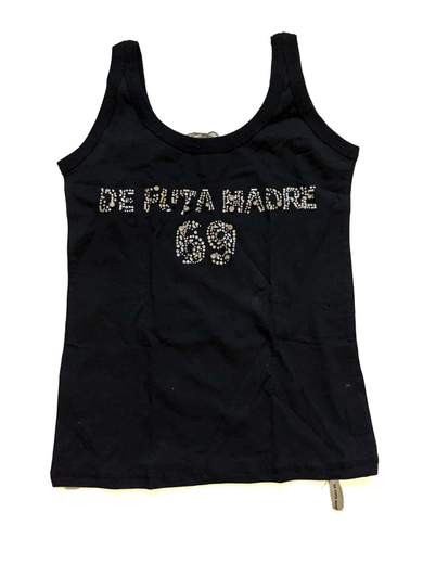 DE PUTA MADRE 06EIO4370 Women Top with Rhinestones