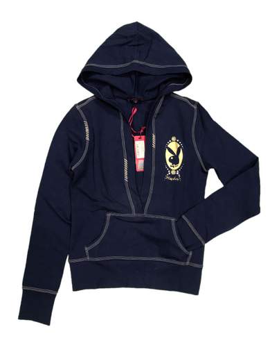 PLAYBOY 08RD043F Felpa scollata con cappuccio