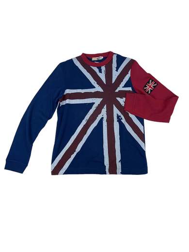 GIGOLÈ ARCHIVE 5681 Union Jack T-Shirt manica lunga