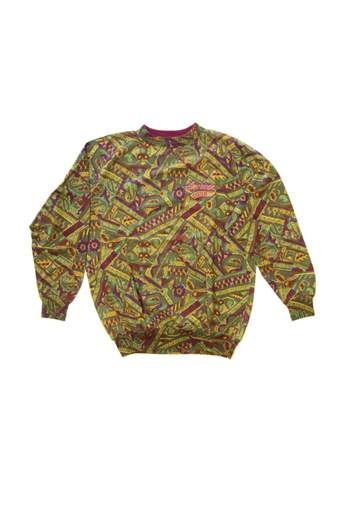 AMERICAN SYSTEM GREEN/PURPLE FELPA