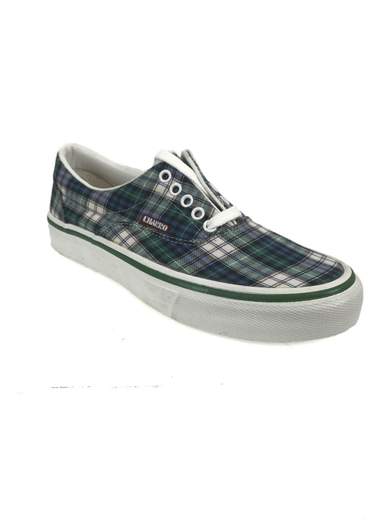 EL CHARRO Vintage Canvas Sneakers Tartan Green