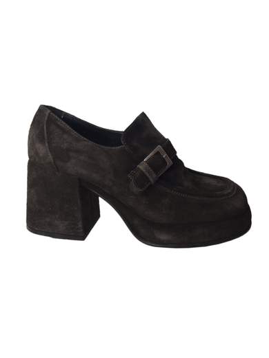 FORNARINA PIF1053-316 Suede Loafers Heel 7