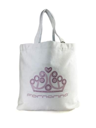 FORNARINA Penelope Strass Canvas Tote Bag