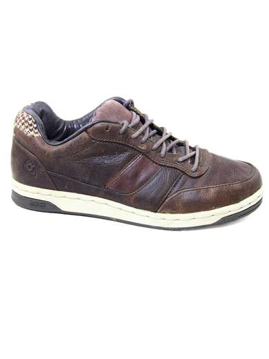 GRAVIS Royale Mid Leather Sneakers Chocolate