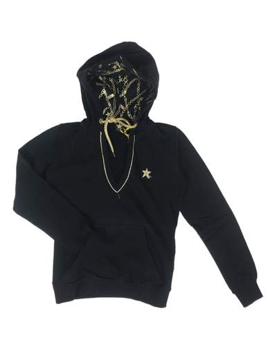 HOLLYWOOD HD7489 Gold or Nothing felpa con cappuccio