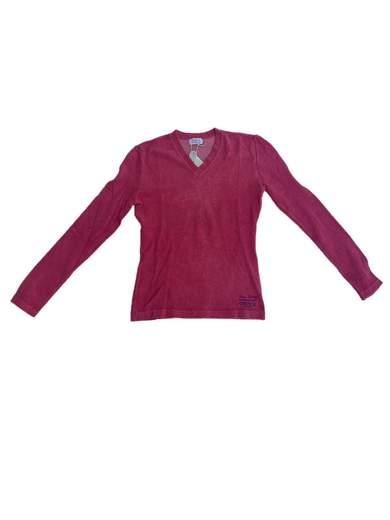 ONYX J7200 T-Shirt a manica lunga effetto spugna con collo a V
