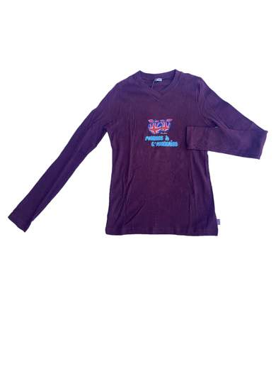 ONYX JD121 Pommes à l’AnglaiseT-Shirt a manica lunga con collo a V