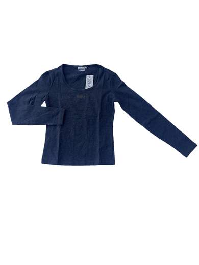 REPLAY W38251 Long Sleeves Tee with Scoop Neck