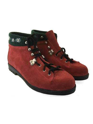 SUDTIROLER TRACHTENSCHUE Südtiroler Trachtenschue 5715 Red Alpine Shoes