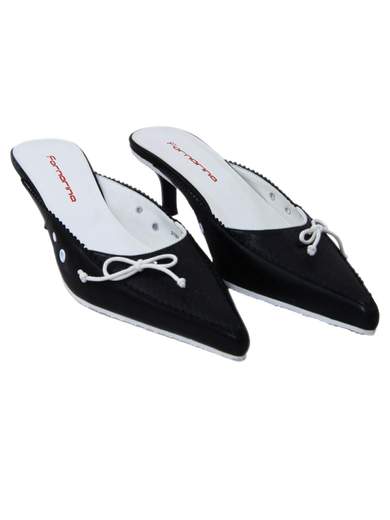 FORNARINA PEFEBW2789WC Pointy Leather Shoes Vague ’50’s Style