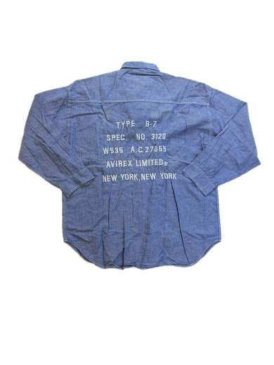 AVIREX Chambray Embroidered Shirt