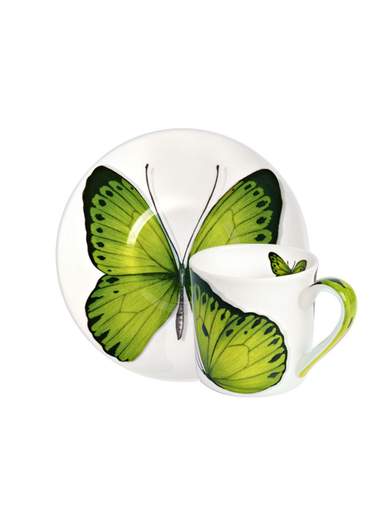 TAITU Freedom Tazzina e piattino con farfalla 1-891 CS