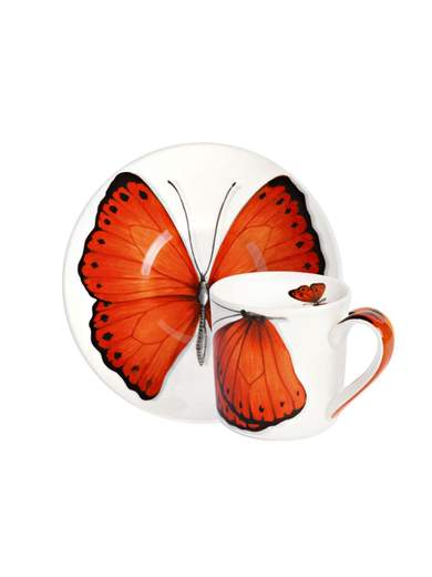 TAITU Freedom Tazzina e piattino con farfalla 1-891 CS