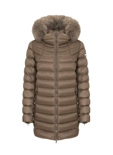 COLMAR 2233F Long Down Jacket with Fur