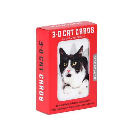 KIKKERLAND CATS 3-D PLAYING CARDS