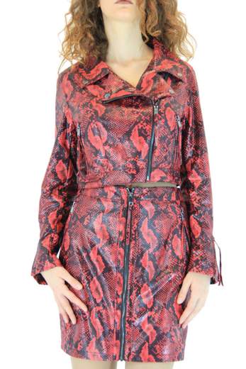 KOCCA Cosmo jacket with python print