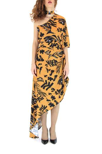 PRONTO MODA 6339 Vestito Lungo a fantasia