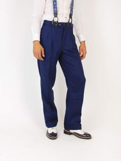 RINOMATA SARTORIA GIGOLE SWING PANT BLU