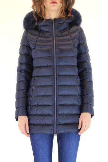 COLMAR 2233F Long Down Jacket with Fur