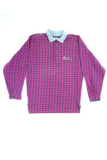 BEST COMPANY Checkered Polo Sweater