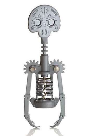 KIKKERLAND CORKSCREW DAY OF THE DEAD SKELETON