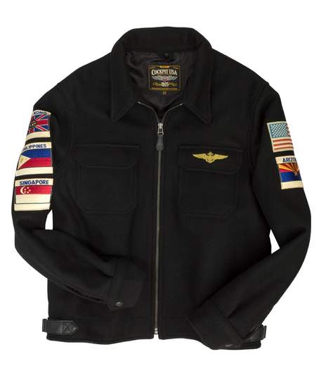 COCKPIT USA U.S.S. Coral Sea Tribute Deck Jacket