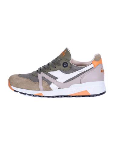 DIADORA N9000 H Hide Camo Sneakers Moon Rock Grey