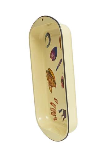 SELETTI Teglia in metallo smaltato Toiletpaper