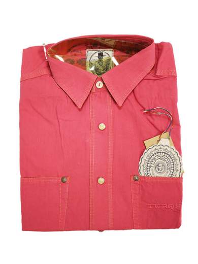 TURQUOISE 567IU Shirt with Clip Buttons