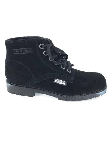 CULT BLACK SUEDE REFURBISHED BOOTS