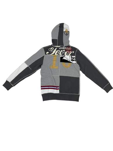 GIGOLÈ ARCHIVE Clad Hoody felpa patchwork con cappuccio