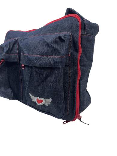 ONYX CROVB114 Denim Messenger Bag