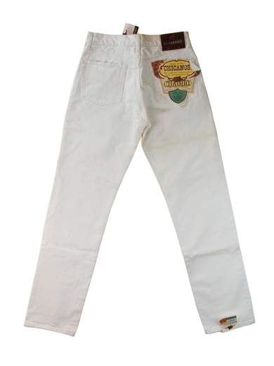 EL CHARRO Chicanos White Jeans