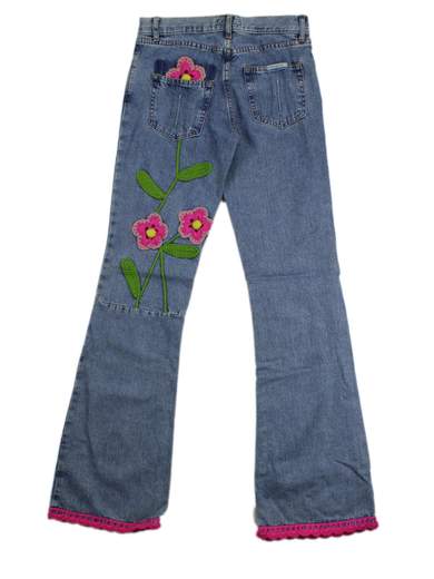 FORNARINA Creeper Jeans a zampa ricamati
