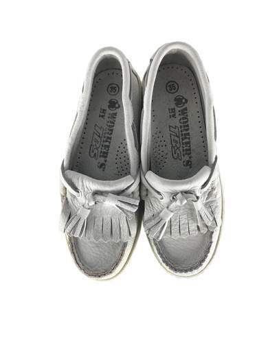 GIGOLÈ ARCHIVE Glove Kilty mocassini in pelle con tasselli