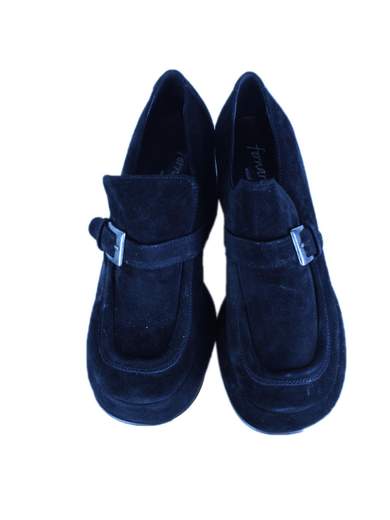 FORNARINA PIF1053-316 Suede Loafers Heel 7