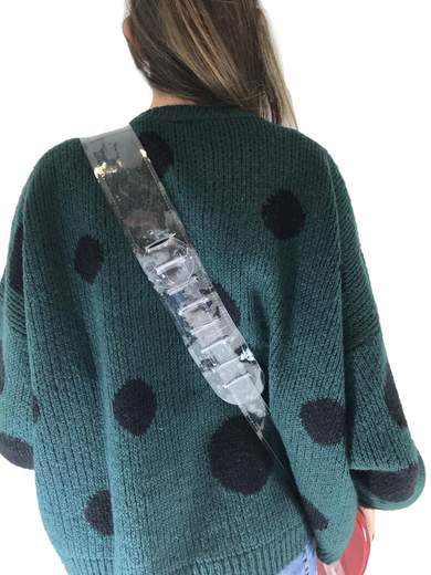 GIGOLÈ ARCHIVE Tracolla per chitarra in PVC trasparente