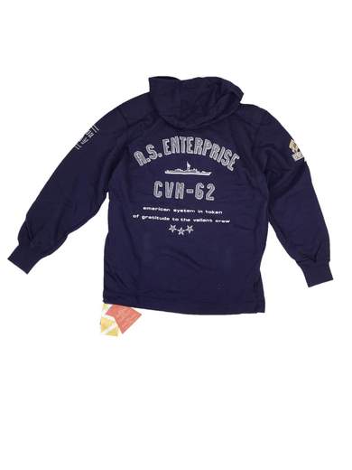 AMERICAN SYSTEM SEA TIGER FELPA CON CAPPUCCIO