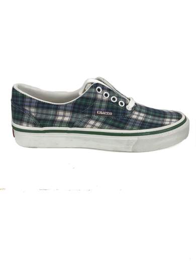 EL CHARRO Vintage Canvas Sneakers Tartan Green