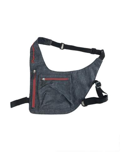 FORNARINA AEFB022 Flat Denim Shoulder/Body Bag